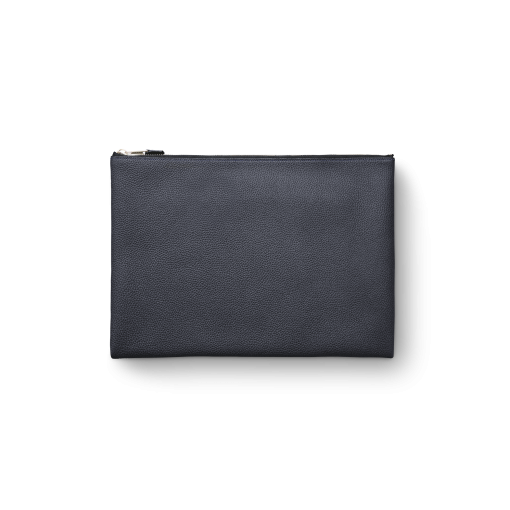 WX Clutch(L)<br>German Shrunken CalfLamb<br>Midnight BlueMidnight Blue