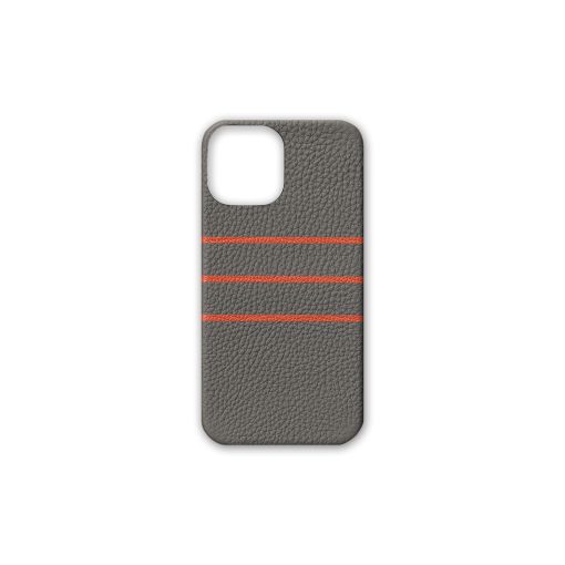iPhone 1212 Pro Case Border<br>German Shrunken CalfGoat<br>TitaniumOrange