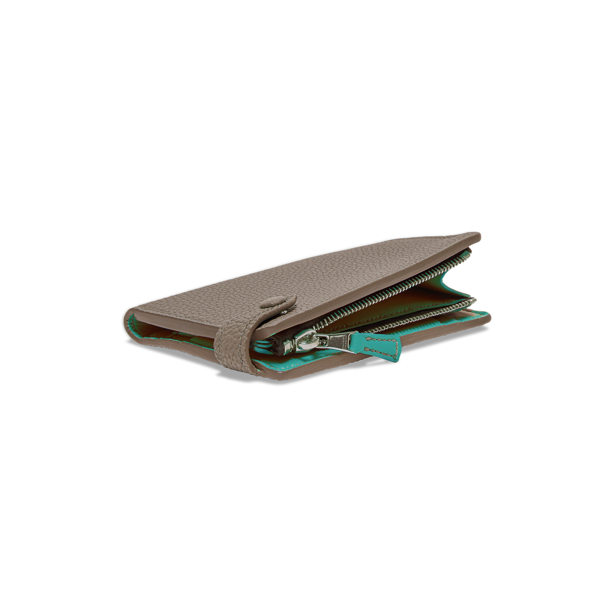 Smart WalletGerman Shrunken Calf×LambTortora×Turquoise - MAISON Smart WalletGerman Shrunken Calf×LambTortora×Turquoise - MAISON