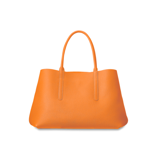 Basket Briefcase<br>French Crisp CalfLamb<br>OrangeNew Grey