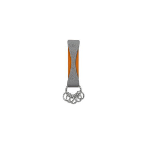 Key Holder2<br>German Shrunken CalfLamb<br>TitaniumOrange