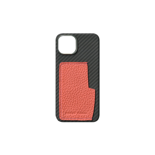 iPhone 13 Case w/ Pocket<br>French Crisp Calf<br>Pink