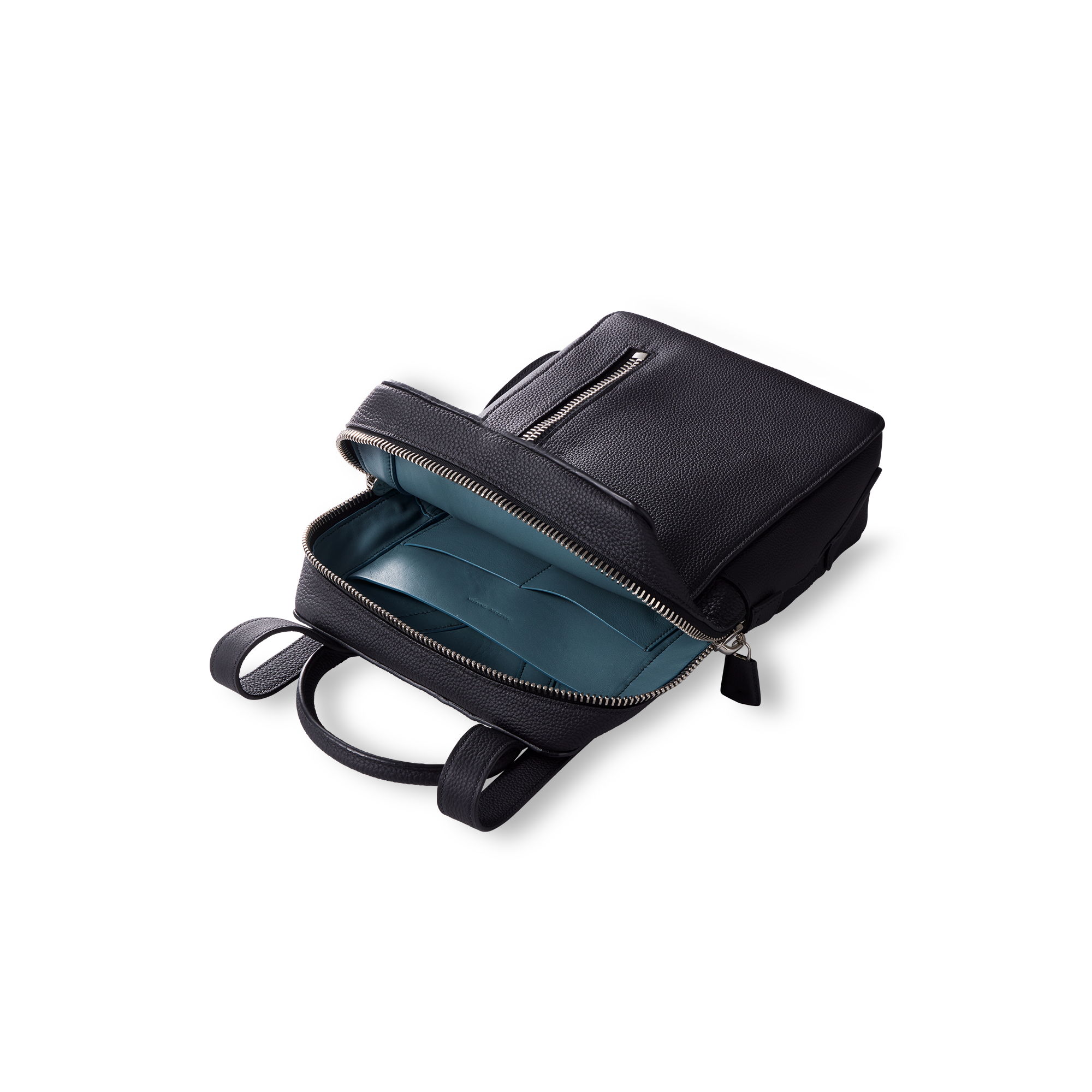 Urban T Backpack(M)German Shrunken Calf×LambBlack×Azure Urban T Backpack(M)German Shrunken Calf×LambBlack×Azure