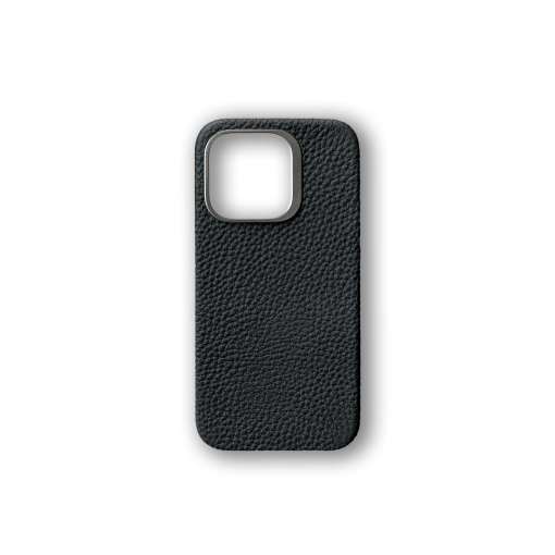 iPhone 14 Pro Case<br>German Shrunken Calf<br>Black