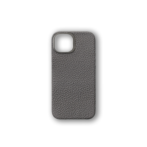 iPhone 14 Case<br>German Shrunken Calf<br>Titanium