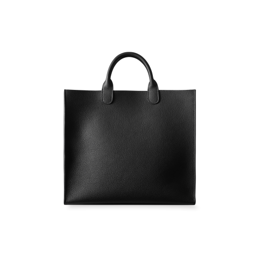 Container Tote(M)<br>German Shrunken CalfLamb<br>BlackAzure