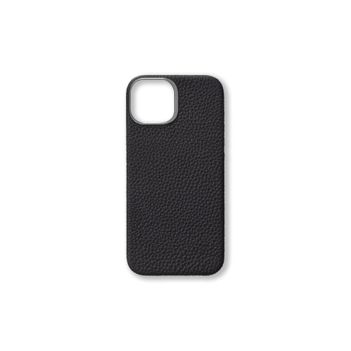 iPhone 15 Case<br>German Shrunken Calf<br>Black