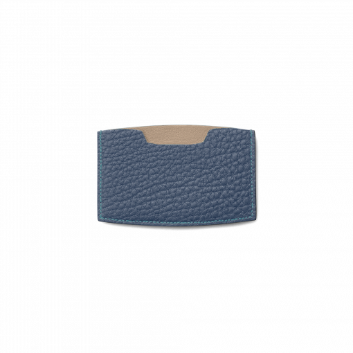 MN Card Holder<br>French Crisp CalfLamb<br>Bri.BlueBeige