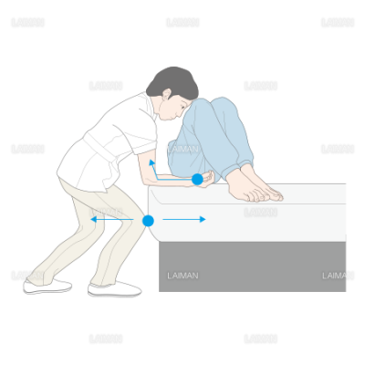 患者の水平移動 Sサイズ Laiman Stockweb メディカルイラスト素材のダウンロード販売