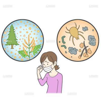 患者イラスト 花粉症 アレルギー性鼻炎 ｍサイズ Laiman Stockweb メディカルイラスト素材のダウンロード販売