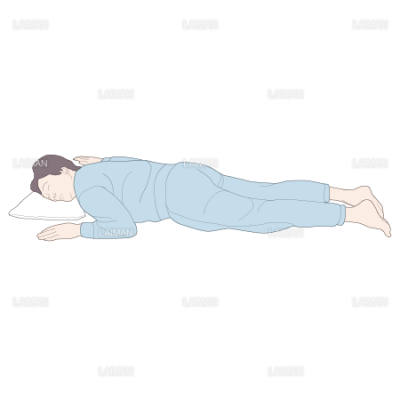 腹臥位の姿勢保持 Sサイズ Laiman Stockweb メディカルイラスト素材のダウンロード販売