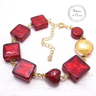 Bracelet Ruby ӡΥ&ϡ ͥ󥰥饹ӡ ֥쥹å ֥쥹 Atelier il Cuore [  ] ꡼/ϥɥᥤ/