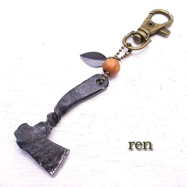 手斧のキーホルダー 鉄工芸品 アクセサリー キーホルダー Ren レン De 78 Rn 09 ジュエリーパーツ工房 アクセサリー ジュエリー 天然石 クラフトパーツ総合通販店 Tesoro Co Ltd