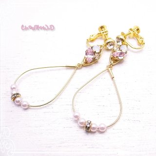 ã*eM+W:D[֥ǥ] BABYPINK x PINK pearl Earring եå󥢥꡼ de-47-ch-e11