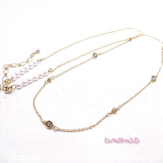 ã*eM+W:D[֥ǥ]Color of black diamond Necklace եå󥢥꡼ de-47-ch-n11