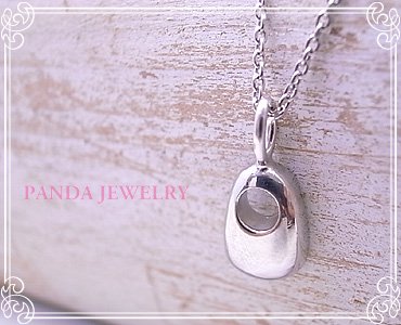 p-047-n PANDA JEWELRY [ パンダジュエリー ]　パンダの瞳ネックレス/シルバー -  【ジュエリーパーツ工房】アクセサリー/ジュエリー/天然石/クラフトパーツ総合通販店　Tesoro co.ltd.