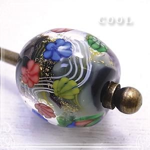 cool-70 かんざし とんぼ玉 トンボ玉 作家作品 ガラスアート