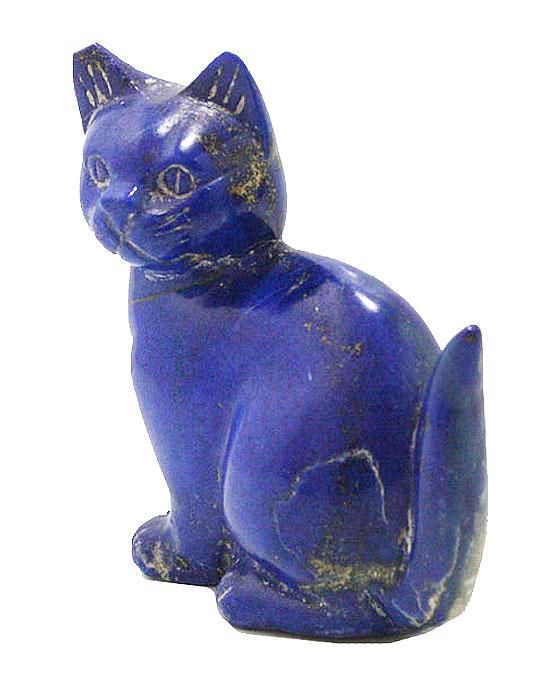 天然石 ラピスラズリ 猫 彫刻1点もの 原石 コレクション 天然石 ラピスラズリ 猫 彫刻1点もの 原石 コレクション