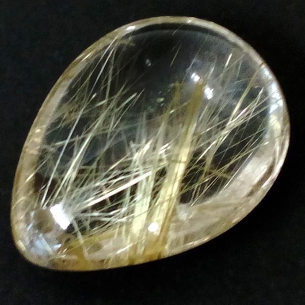 大粒ルチルクォーツ ペアシェイプ　穴あき 大粒ルチルクォーツ ペアシェイプ 穴あき - メルカリ