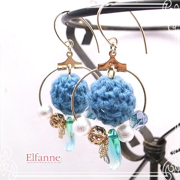 青緑か、緑青か・・・ ピアス アクセサリー 作家 ハンドメイド