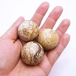 ピクチャージャスパー 【丸玉 数量限定】 約30mm 天然石 原石