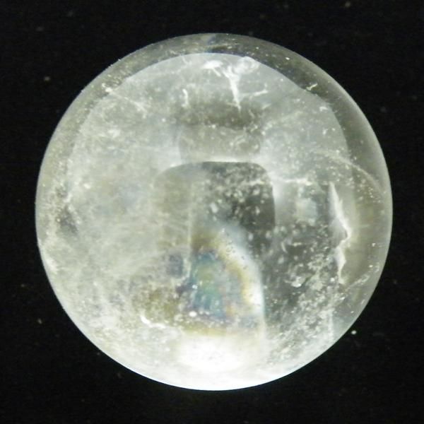 水晶玉 人工（溶錬）100mm 回転台座付き 風水 占い