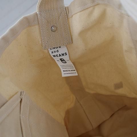 ENDS and MEANS】 2WAY CANVAS TOTE BAG ENDS and MEANS】 2WAY CANVAS TOTE BAG