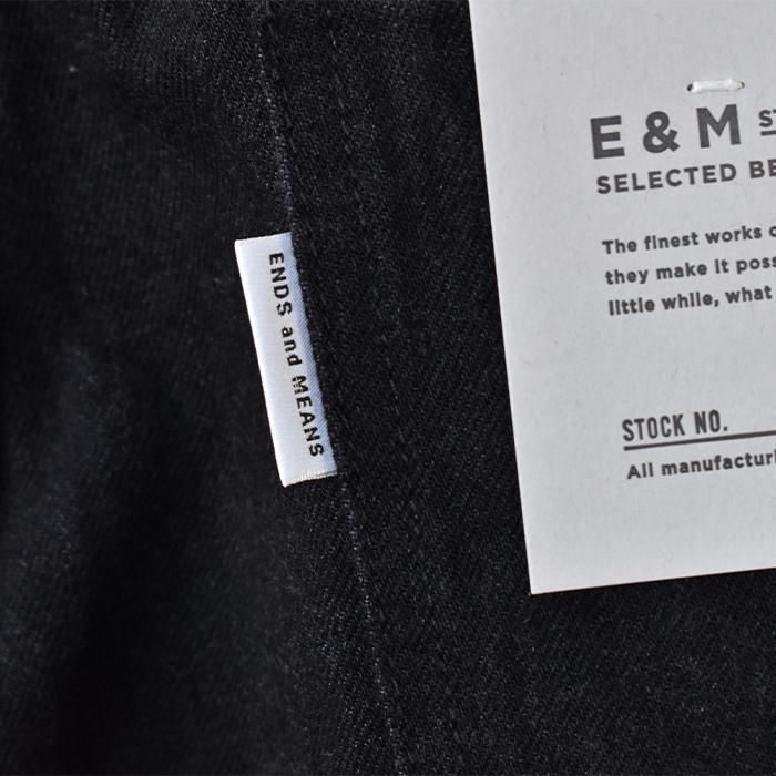 ENDS and MEANS 5 Pocket DENIM - Black - ENDS and MEANS 5 Pocket DENIM - Black -