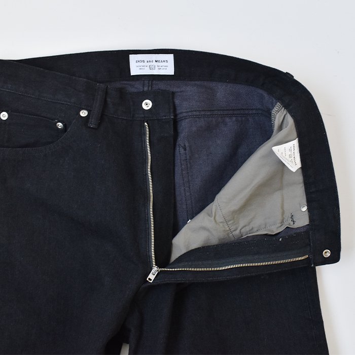 ENDS and MEANS 5 Pocket DENIM　- Black -