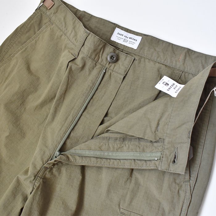 【ENDS and MEANS】Fatigue Cargo Pants　- Olive -