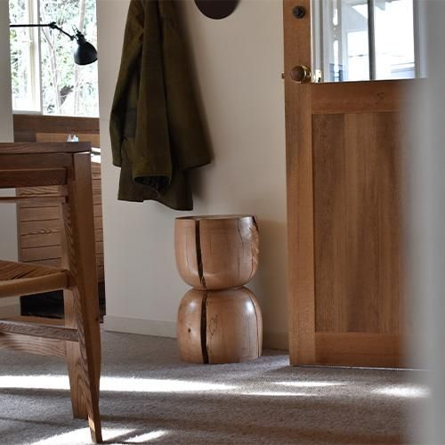 LOGGER WOOD SUPPLY CO】 MINI BEAR STOOL -B-