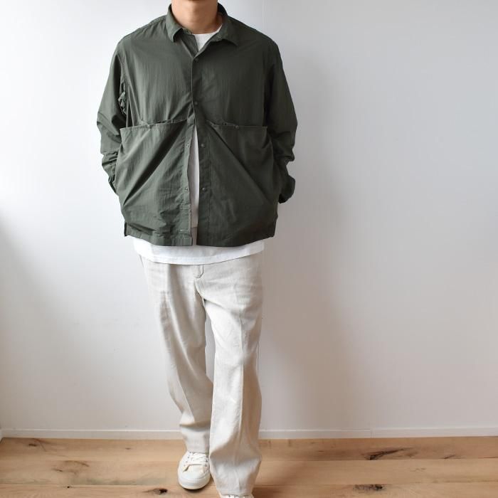 ENDS and MEANS】2022SS Light Shirts Jacket - Olive - ENDS and MEANS】2022SS Light Shirts Jacket - Olive -
