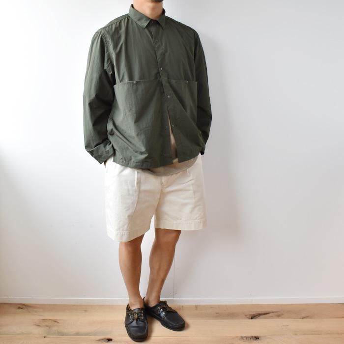 ENDS and MEANS】2022SS Light Shirts Jacket - Olive -