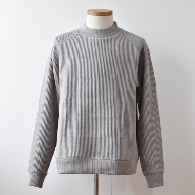 【Jackman】2022AW Waffle Midneck   - Solid Gray - 
