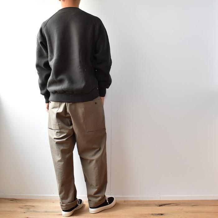 ENDS and MEANS】2023AW CREW NECK SWEAT - Fade Black -