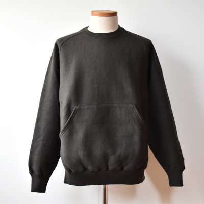 【ENDS and MEANS】2023AW CREW NECK SWEAT  - Fade Black -