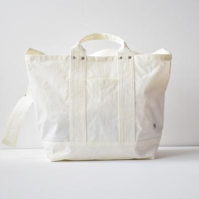 ENDS and MEANS2WAY NYLON TOTE BAG  - White -