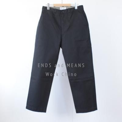 ENDS and MEANS 2024AW Work Chino- Black -
