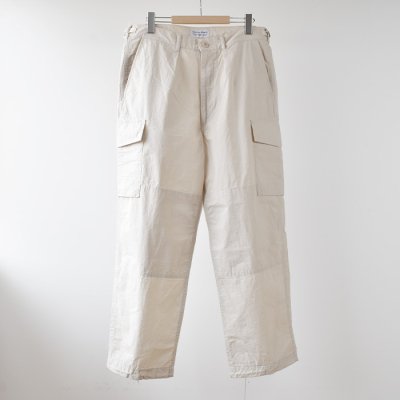 【ENDS and MEANS】 Fatigue Cargo Pants　- Off White -