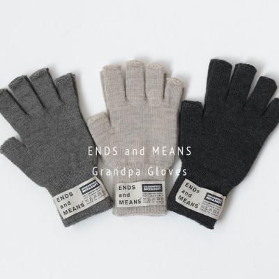 ENDS and MEANS2023AW Merino Wool Grandpa Gloves   - 3 Colors -