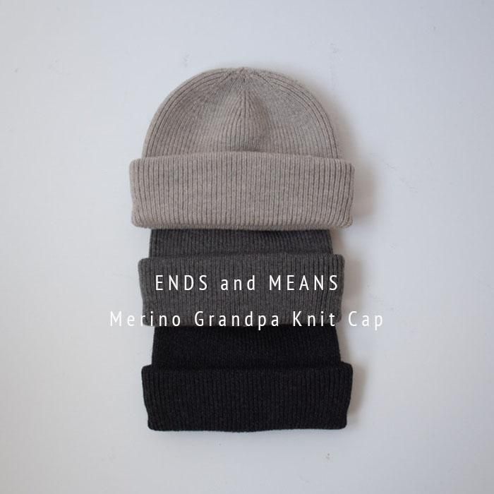 ENDS and MEANS】2023AW Merino Wool Grandpa Knit Cap - 3 Colors - ENDS and MEANS】2023AW Merino Wool Grandpa Knit Cap - 3 Colors -