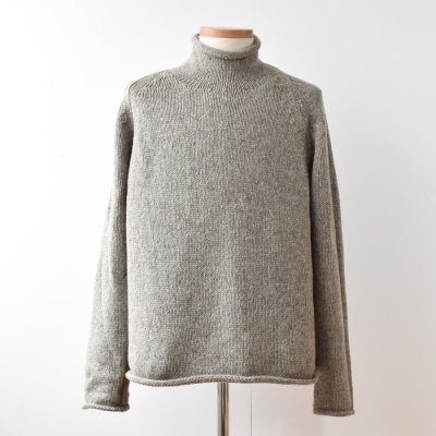 【ENDS and MEANS】2022AW Roll Neck Knit   - Gray -