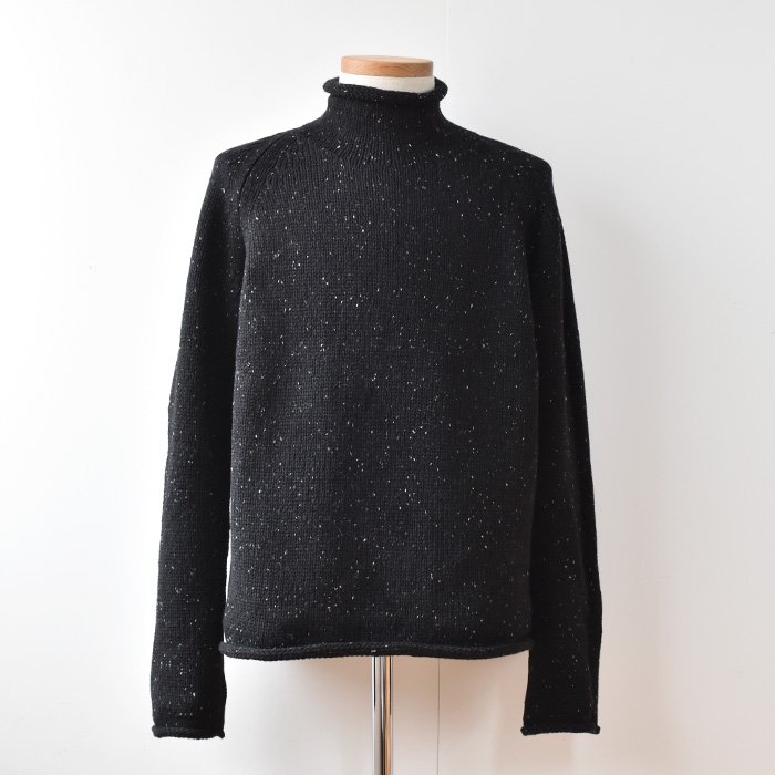 ENDS and MEANS】2022AW Roll Neck Knit - Black -