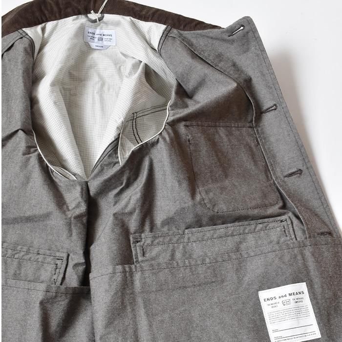 ENDS and MEANS】2022AW HUNTING JACKET - Gray Brown - ENDS and MEANS】2022AW HUNTING JACKET - Gray Brown -