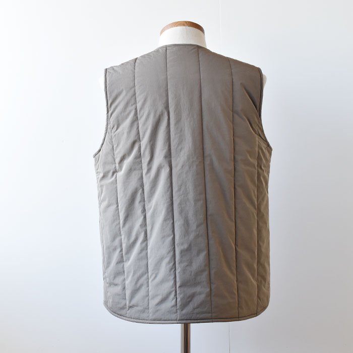【ENDS and MEANS】2022AW Quilting Vest - Khaki -