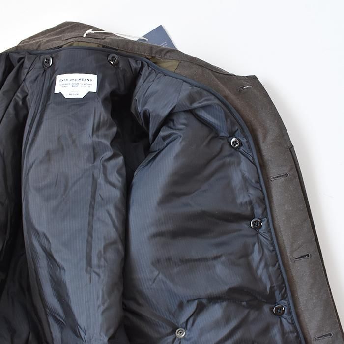 ENDS and MEANS】2022AW JOURNALIST COAT - Black Brown -
