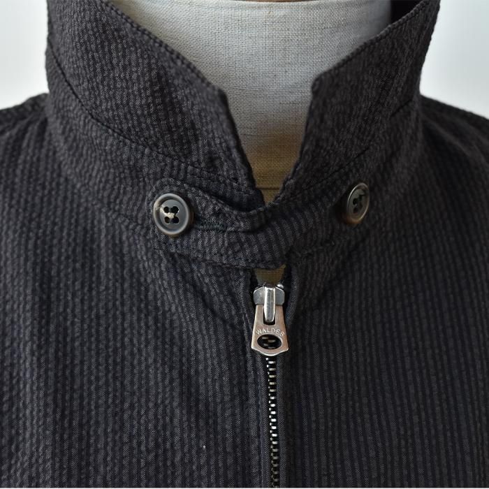 ENDS and MEANS】 2023SS Drizzler Jacket - Black Seersucker - ENDS and MEANS】 2023SS Drizzler Jacket - Black Seersucker -