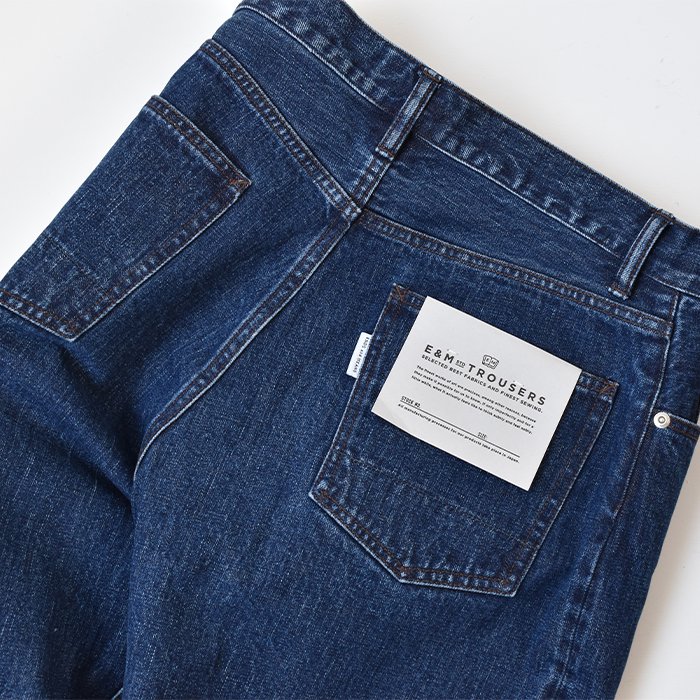 【ENDS and MEANS】 5 Pocket DENIM - Washed Indigo -