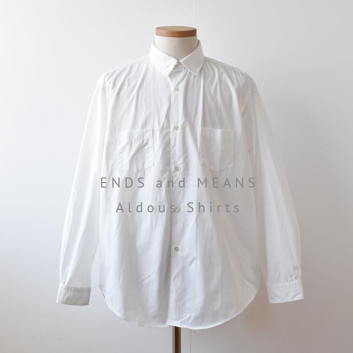 ENDS and MEANS】Aldous Shirts - White - ENDS and MEANS】Aldous Shirts - White -