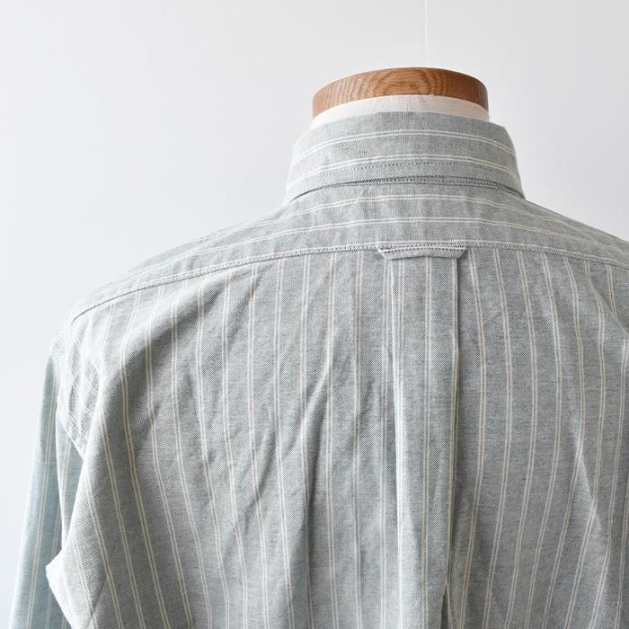 ENDS AND MEANS B.D Shirts グレーストライプ シャツ L ENDS and MEANS B.D. Shirts BROWN STRIPE ENDS and MEANS通販
